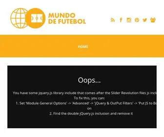 Mundodefutebol.com(Mundo de Futebol Bem) Screenshot