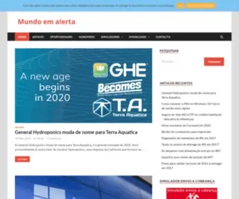 Mundoemalerta.com(Mundo em alerta) Screenshot