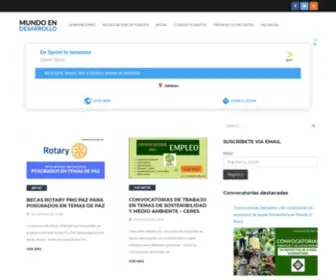 Mundoendesarrollo.org(Convocatorias, voluntariados y eventos) Screenshot
