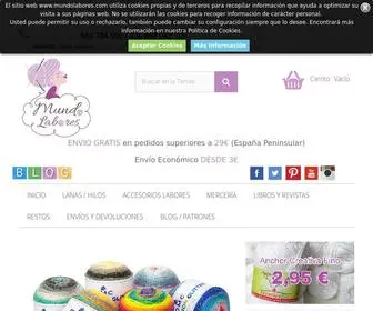 Mundolabores.com(Tienda de lanas online) Screenshot