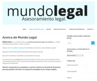 Mundolegal.com.ar(Mundo Legal) Screenshot