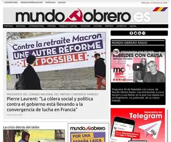 Mundoobrero.es(Mundo Obrero) Screenshot