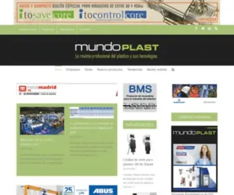 Mundoplast.com(Especialistas en información del plástico y sus tecnologías) Screenshot