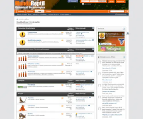 Mundoreptil.com(Foro de reptiles) Screenshot