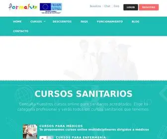 Mundosanitario.es(Cursos sanitarios acreditados por la CFC) Screenshot