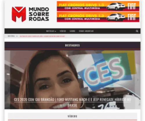 Mundosobrerodas.com(O Mundo sobre Rodas) Screenshot