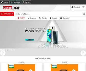 Mundotecno.com.uy(Empresa Ubicada en la ciudad de Florida) Screenshot