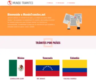 Mundotramites.net(Todos tus tramites en una sola web MundoTramites) Screenshot