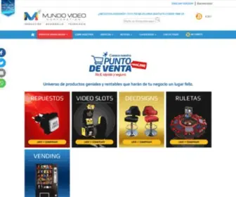 Mundovideo.com.co(Lider en la comercialización y el desarrollo de maquinas tragamonedas) Screenshot