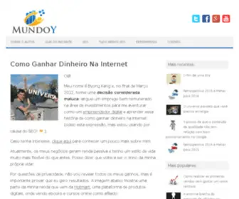 Mundoy.com.br(Descubra como ganhar dinheiro na internet com marketing digital) Screenshot