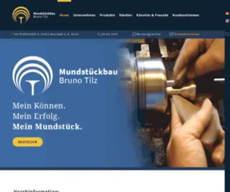 Mundstueckbau-Tilz.de(Mundstückbau Bruno Tilz) Screenshot