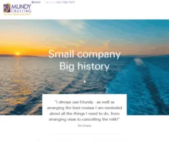 Mundycruising.co.uk(Luxury small ship cruises) Screenshot