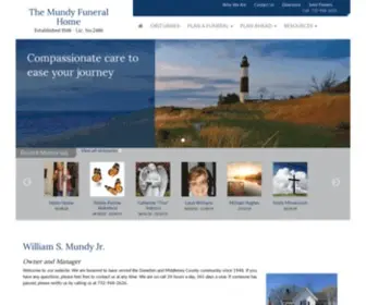 Mundyfh.com(Mundy Funeral Home) Screenshot