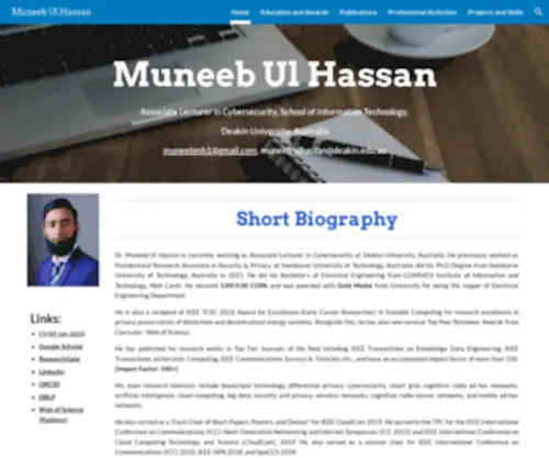 Muneebulhassan.com(Muneeb Ul Hassan) Screenshot