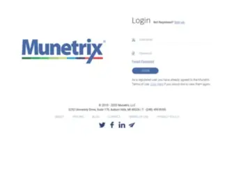 Munetrix.com(Helping Schools & Municipalities Better Understand Their Data) Screenshot