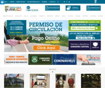 Muniarauco.cl(Portal Oficial) Screenshot