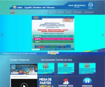 Muniasia.gob.pe(Municipalidad Distrital de Asia) Screenshot