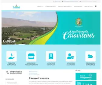 Municaraveli.gob.pe(Municipalidad Provincial de Caraveli) Screenshot