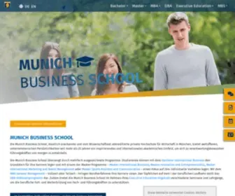 Munich-Business-School.de(Munich Business School) Screenshot