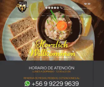 Munich.cl(Restaurant Munich ::: Tradición Alemana desdePeñaflor) Screenshot