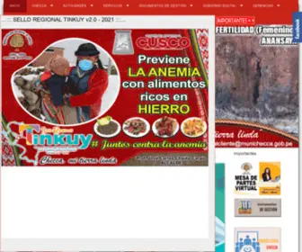 Munichecca.gob.pe(Portal Institucional de la Municipalidad Distrital de Checca Gestión 2019) Screenshot