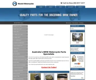 Munichmotorcycles.com.au(BMW Motorcycles Parts & Accessories Australia) Screenshot