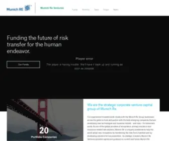 Munichreventures.com(Munich Re Ventures) Screenshot