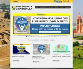 Municieneguilla.gob.pe(Municipalidad Distrital de Cieneguilla) Screenshot