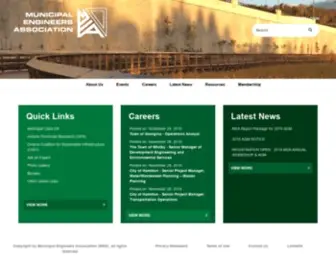 Municipalengineers.on.ca(Municipal Engineers Association (MEA)) Screenshot