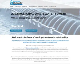 Municipalwastewatersummit.com(2022 Municipal Wastewater Summit) Screenshot
