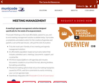 Municodemeetings.com(Integrated technology solutions purpose) Screenshot