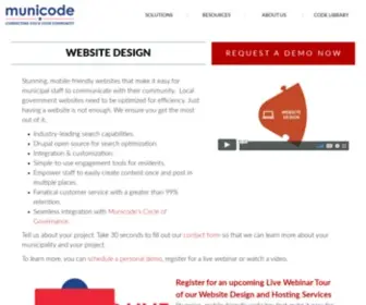 Municodeweb.com(Municipal Website Design) Screenshot