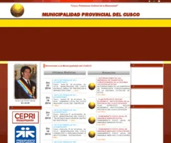 Municusco.gob.pe(Municipalidad de CUSCO) Screenshot