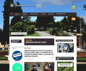Munilanco.cl(Ilustre Municipalidad de Lanco) Screenshot