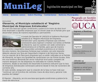 Munileg.com(Legislación municipal on line) Screenshot