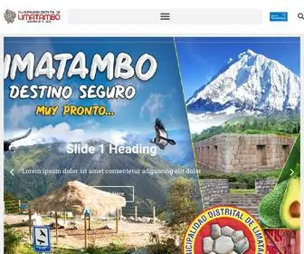 Munilimatambo.gob.pe(Municipalidad Distrital de Limatambo) Screenshot