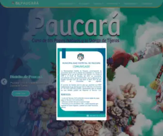 Munipaucara.gob.pe(Portal oficial de la Municipalidad Distrital de Paucará) Screenshot
