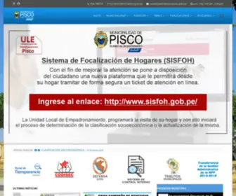 Munipisco.gob.pe(Munipisco) Screenshot