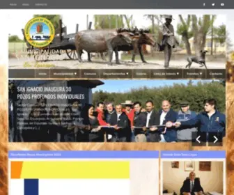 Munisanignacio.cl(Sitio web oficial de la Ilustre Municipalidad de San Ignacio) Screenshot