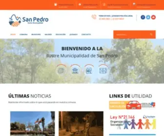 Munisanpedro.cl(Portal informativo para toda la comuna) Screenshot