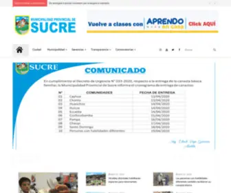 Munisucre.gob.pe(Municipalidad de Sucre) Screenshot