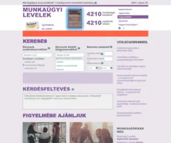 Munkaadoilevelek.hu(Munkaügyi Levelek) Screenshot