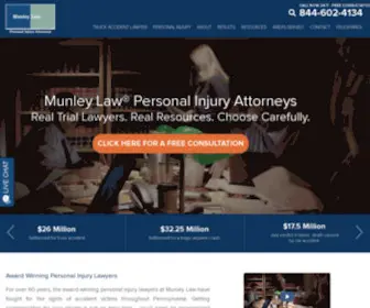 Munley.com(Munley Law) Screenshot