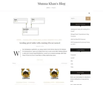 Munnakhan.com(Munna Khan's Blog) Screenshot