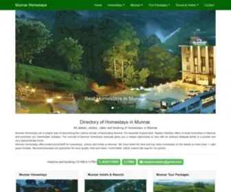 Munnarhomestays.net(Directory of Munnar cheap and best Homestays) Screenshot