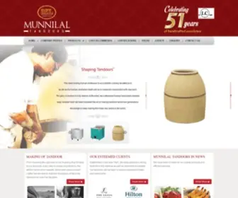 Munnilaltandoors.com(Munnilal Tandoor Manufacturers) Screenshot