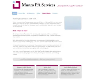 Munro-PA.co.uk(Virtual Assistant in Brighton & Hove) Screenshot