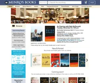Munrobooks.com(Munro's Books) Screenshot