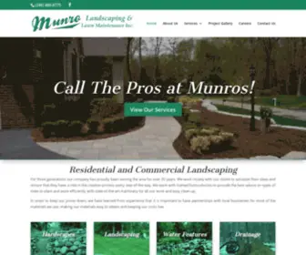 Munrolandscaping.com(Munro Landscaping) Screenshot