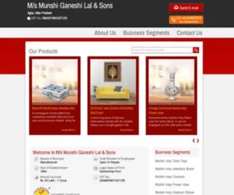 Munshiganeshilal.com(M/s Munshi Ganeshi Lal & Sons) Screenshot